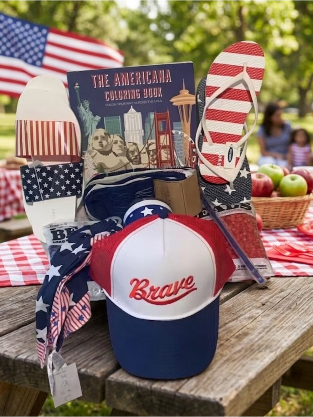 LMT: 8 Piece Red, White & Blue Mixed Items and Brand